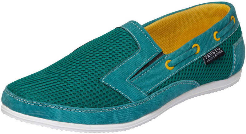 FAUSTO Canvas Shoes For Men(Green)