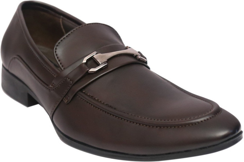 M & M Slip On Shoes For Men(Brown)