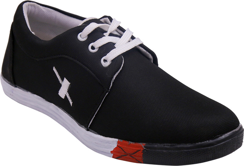 Best Walk Glitch Canvas Shoes For Men(Black)