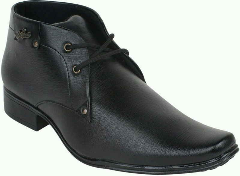 Smoky Style Formal Lace Up Shoes For Men(Black)