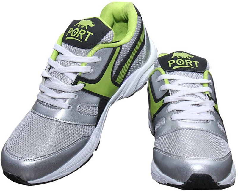 Port SilverGreen Predator Sports Riding Shoes For Men(Silver)