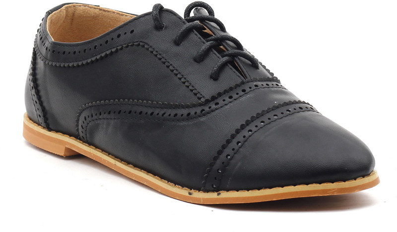 Shuberry Lace Up Shoes For Women(Black)