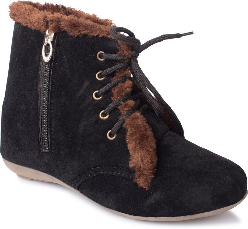 Nayra Creations Boots For Women(Black)