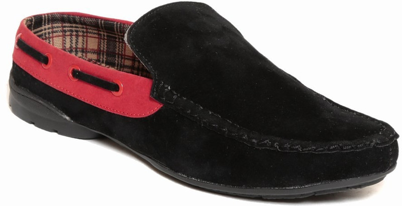 Zapatoz zapatoz mens fashion driving casual loafers Loafers For Men(Black)