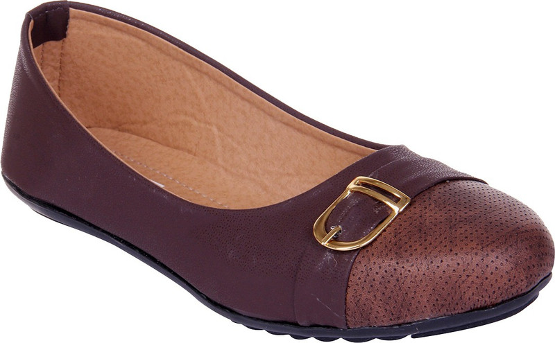 Goyal Brown Matching Bellies For Women(Maroon)