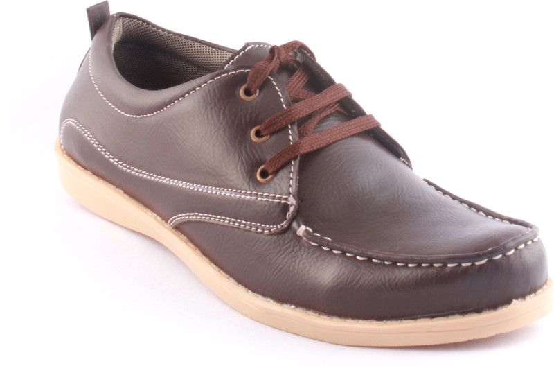 Zapatoz Brown Smart Corporate Casuals For Men(Brown)