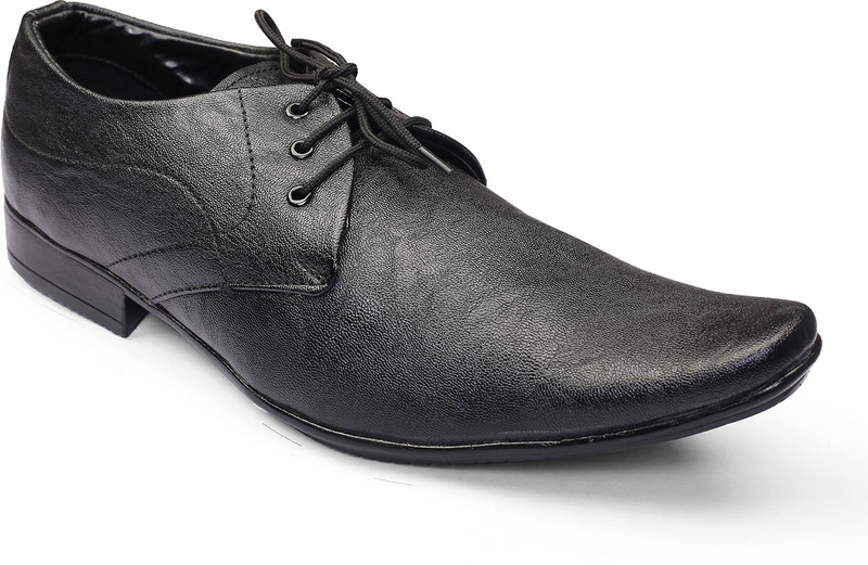 Shoefad Lace Up For Men(Black)