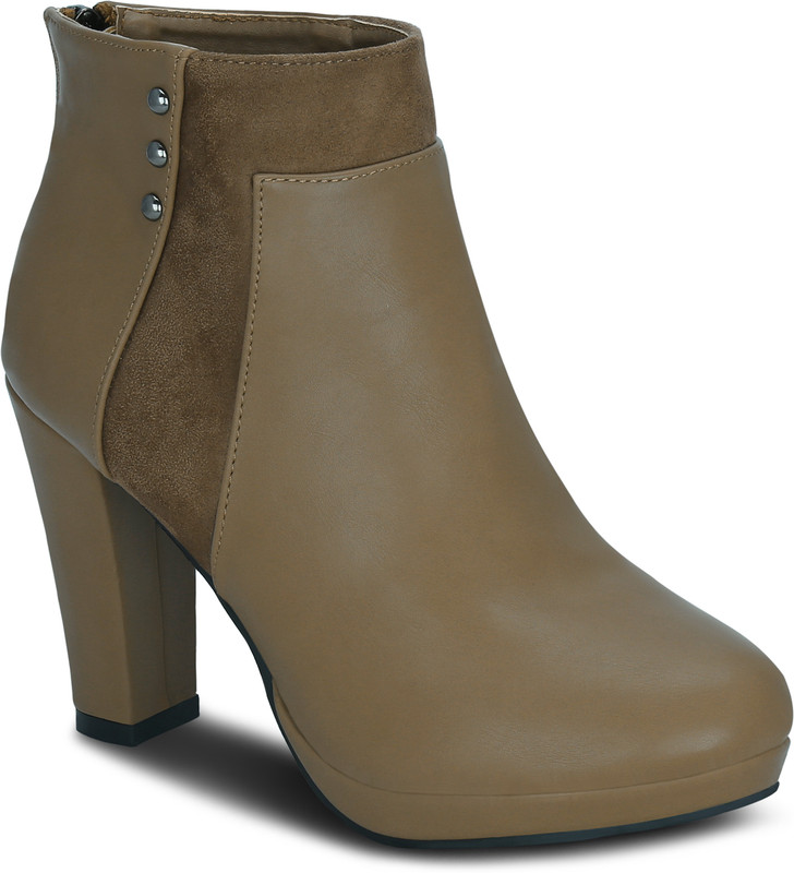 Get Glamr PHYLLIS Boots For Women(Beige)