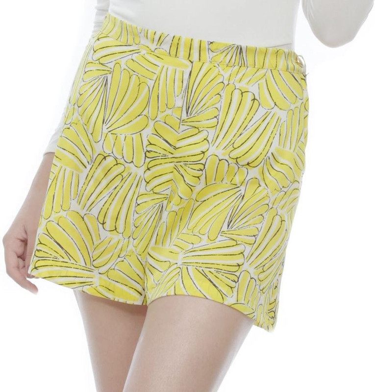 Divaat Printed Women Yellow Basic Shorts
