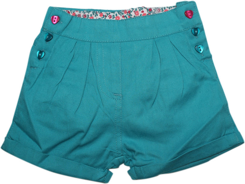 FS Mini Klub Short For Girls Cotton Blend(Blue, Pack of 1) FS Mini Klub Short For Girls Cotton Blend(Blue, Pack of 1)