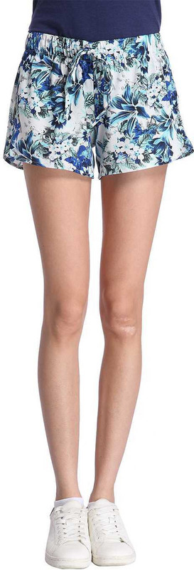 Only Printed Women White Boxer Shorts
