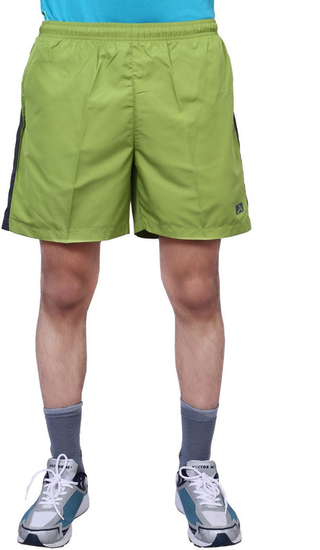Vector X Solid Men Light Green Sports Shorts
