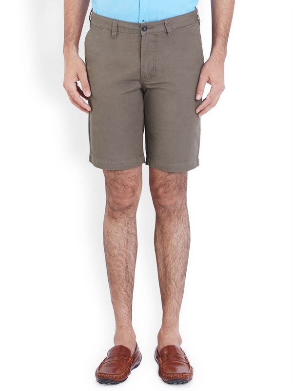 Parx Solid Men Grey Basic Shorts
