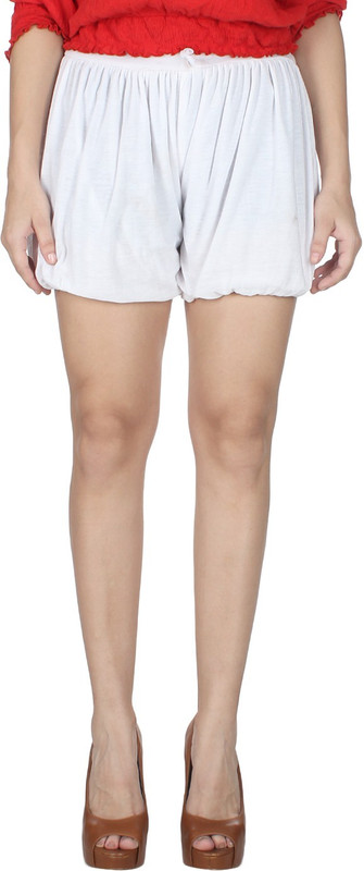 Pop Cherry Solid Women White Night Shorts