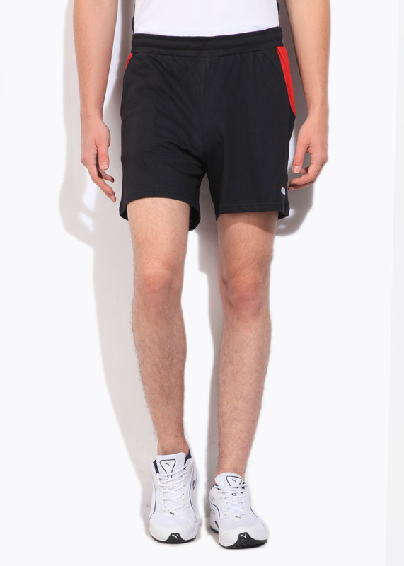 Fila Solid Men Black Sports Shorts