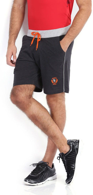 Sports 52 Wear Solid Men Grey Basic Shorts