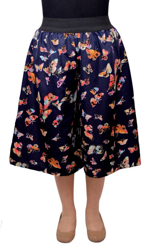 V3ishop Printed Women Blue Culotte Shorts