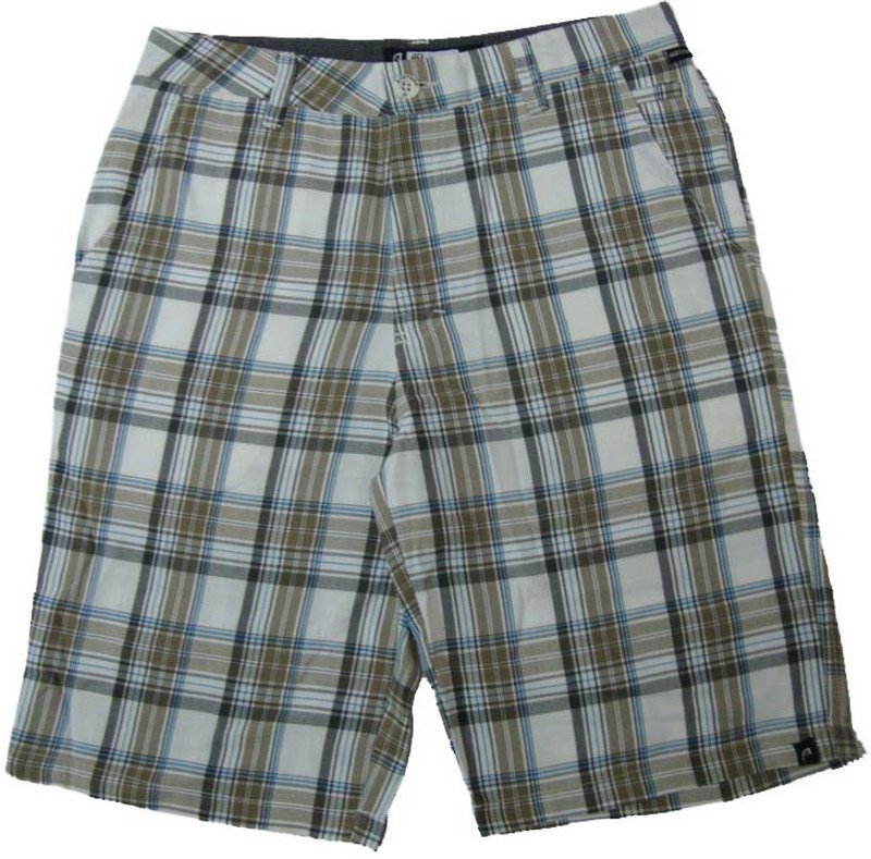 Acetone Checkered Men White Chino Shorts