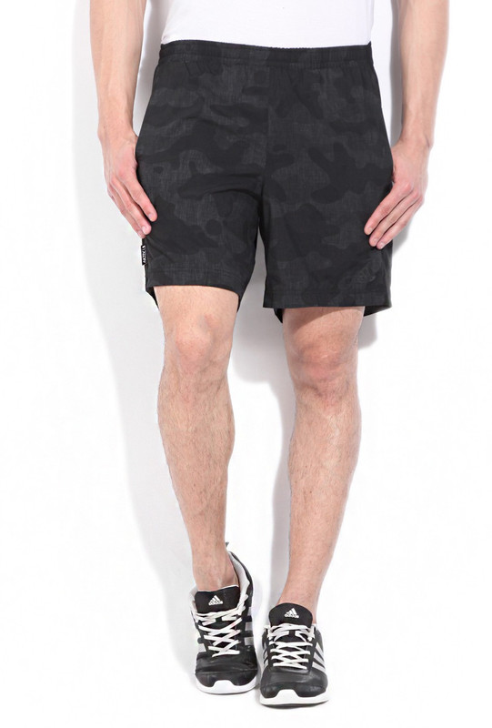 ADIDAS Printed Men Black, Green Sports Shorts