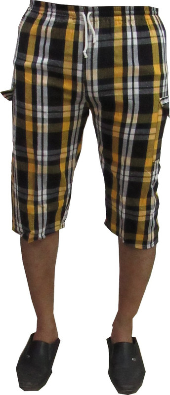 Revinfashions Checkered Men Multicolor Night Shorts