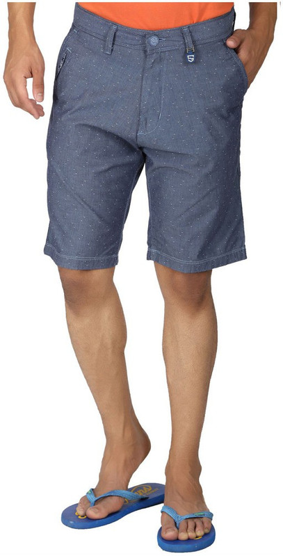 Killer Printed Men Blue Basic Shorts