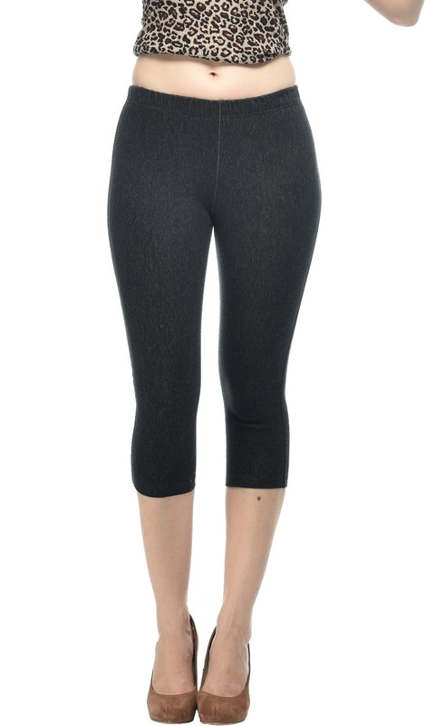 Frenchtrendz Solid Women Black Compression Shorts
