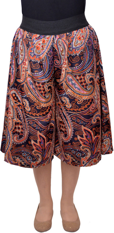 V3ishop Paisley Women Brown Culotte Shorts