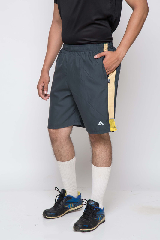 Acetone Solid Men Green, Beige Running Shorts