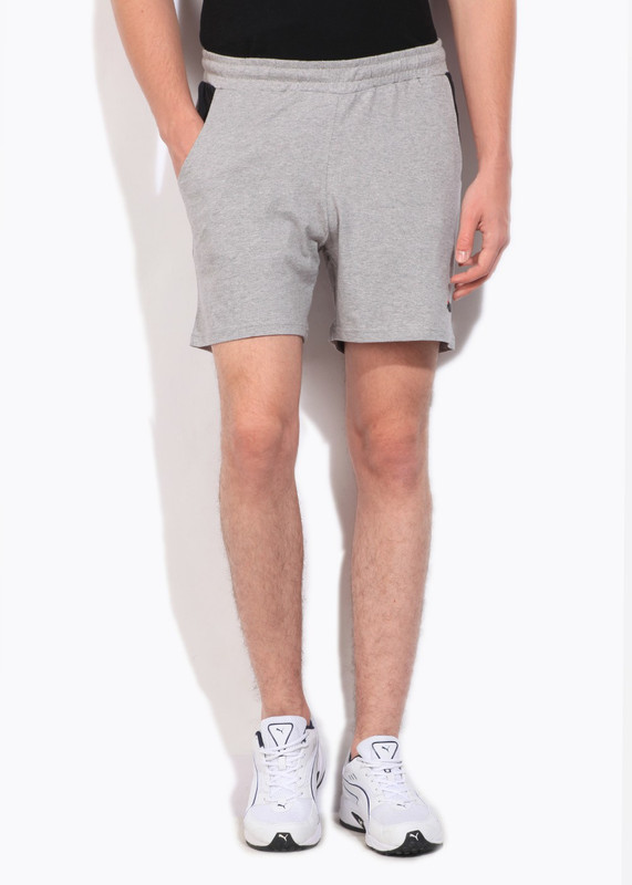 Fila Solid Men Grey Sports Shorts