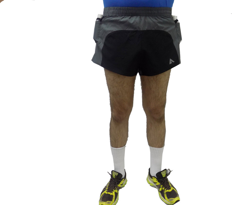 Acetone Solid Men Black, Grey Sports Shorts
