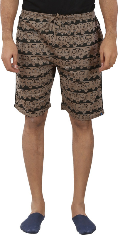 Tantra Printed Men Brown Basic Shorts