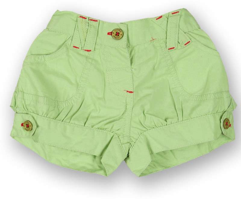 Lilliput Short For Girls Solid Cotton Linen Blend, Nylon Blend, Cotton Linen Blend(Light Green) Lilliput Short For Girls Solid Cotton Linen Blend, Nylon Blend, Cotton Linen Blend(Light Green)