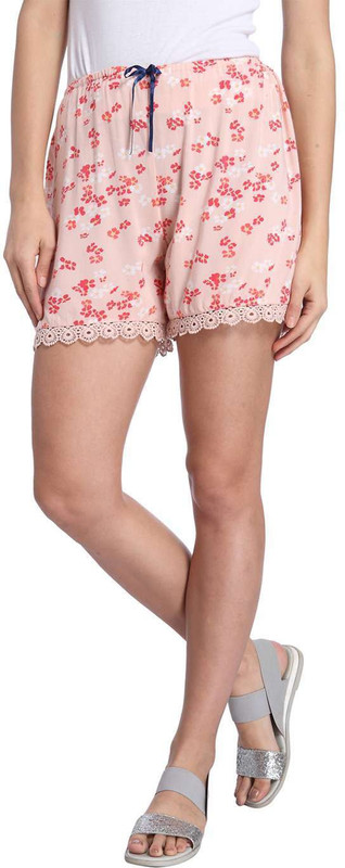 Vero Moda Printed Women Pink Basic Shorts