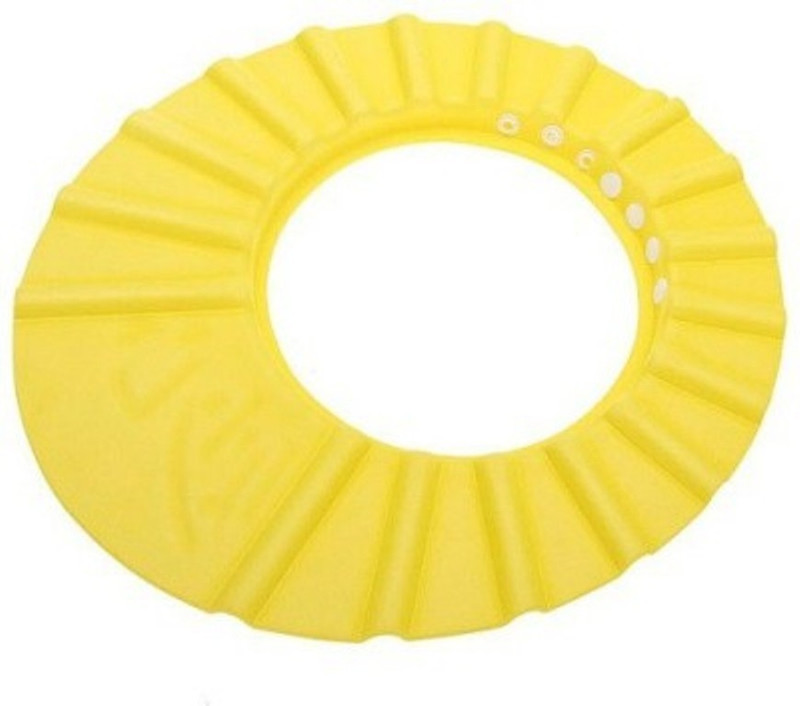 CheckSums 11903 Adjustable Soft Baby Shower Cap / Shampoo Visor / Bath Visor / Eye Protection Cap for Kids & Infants- Yellow