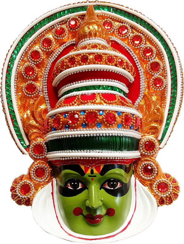 culturalshoppe kathakali Decorative Showpiece  -  20 cm(Microfibre, Multicolor)