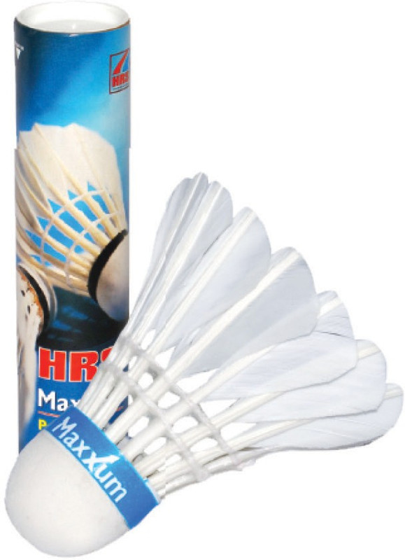 HRS ACCLAIM Feather Shuttle - White(Medium, 77, Pack of 10)