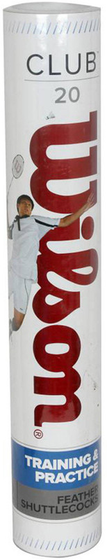 Wilson Club 20 Feather Shuttle - White(Medium Slow, 76, Pack of 12) Wilson Club 20 Feather Shuttle - White(Medium Slow, 76, Pack of 12)