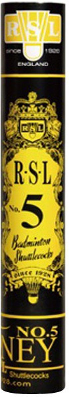 RSL Tourney N-5 Feather Shuttle - White(Medium, 77, Pack of 12) RSL Tourney N-5 Feather Shuttle - White(Medium, 77, Pack of 12)