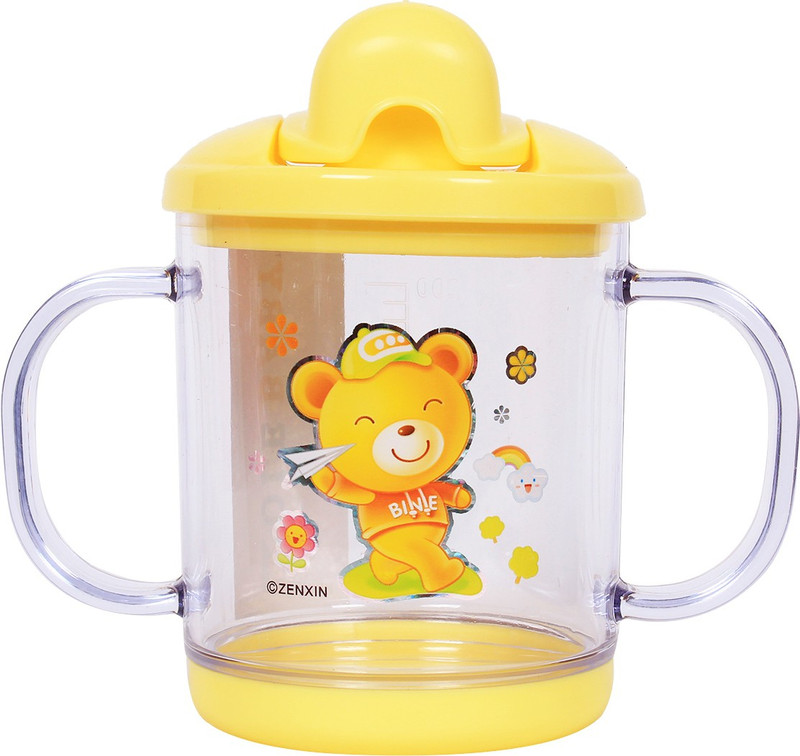 Ole Baby Binie Teddy Mini Feeding BPA Free No Spill(Yellow)