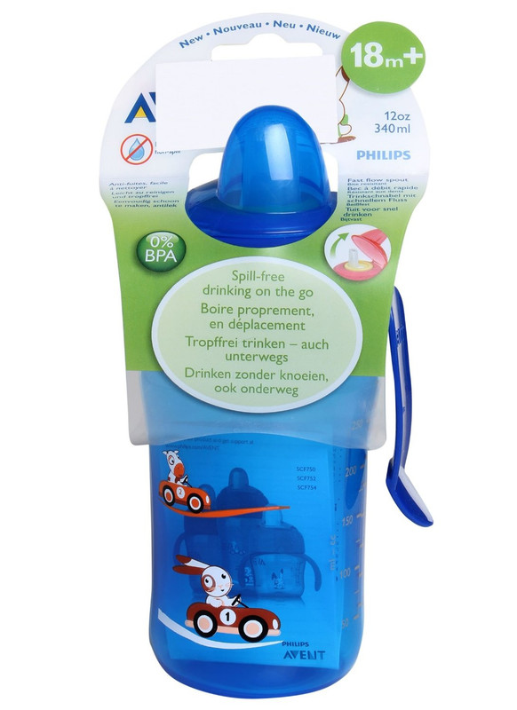 Philips Avent Fast Flow Spout Cup Deco(Blue)