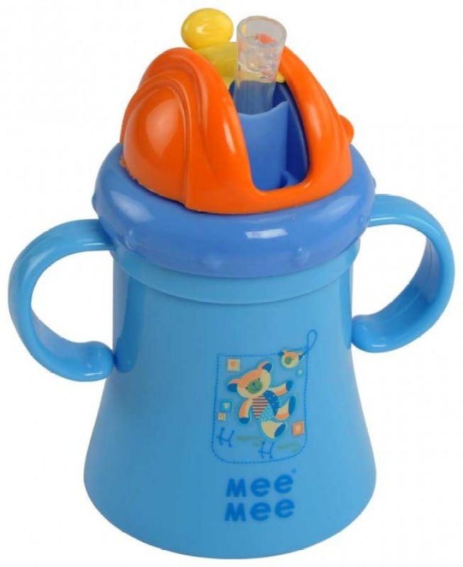 MeeMee Colorful Sipper with Double Handle(Blue)