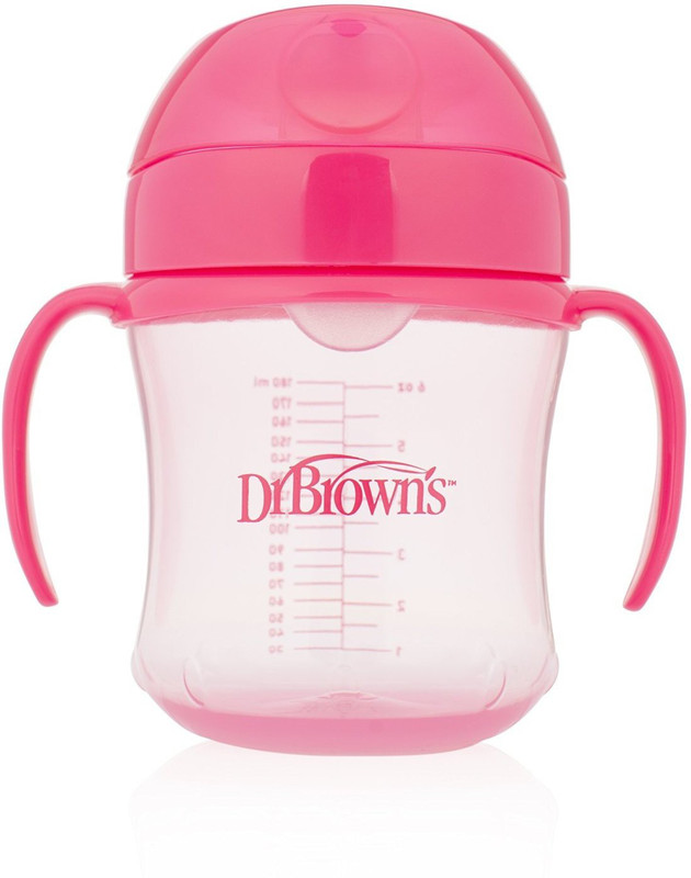 Dr. Brown's Training Cups - 6 Oz Soft Spout(Pink)