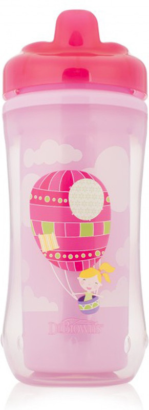 Dr. Brown's Hard-Spout Cup Stage 3 12m+ 10oz (Color May Vary)(Pink)