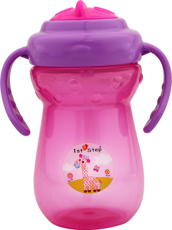 1st Step 2 Handle Straw Sipper(Pink)