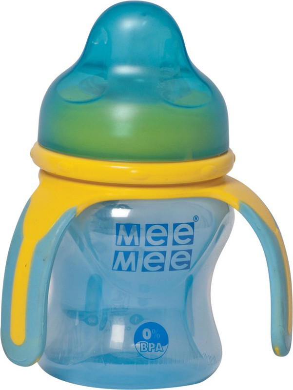 MeeMee Multi Grasp Soft Spout Cup(Blue)