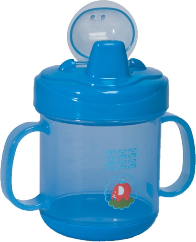 MeeMee Twin Handle Non-spill Feeding Cup(Blue)