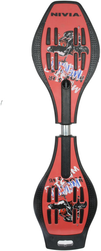 Nivia Snake Board 8 inch x 31 inch Skateboard(Red, Black, Pack of 1)