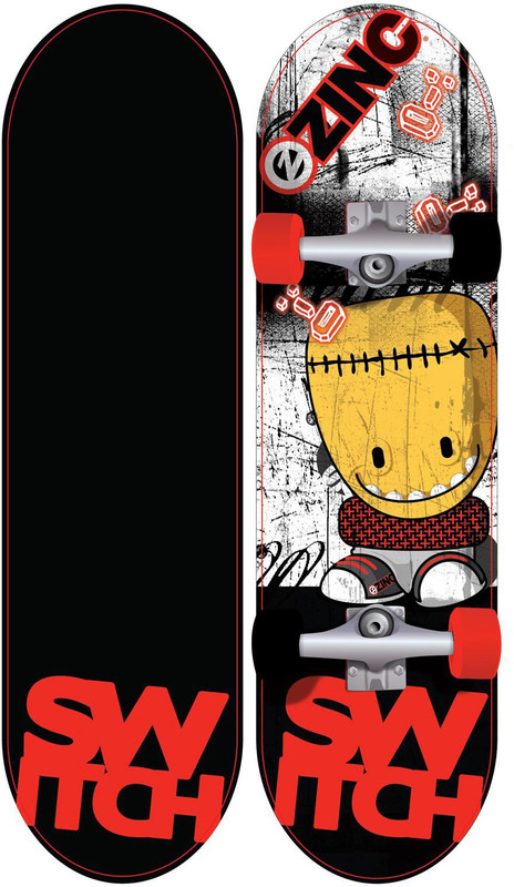 Zinc Switch 18 inch x 31 inch Skateboard(Multicolor, Pack of 1)