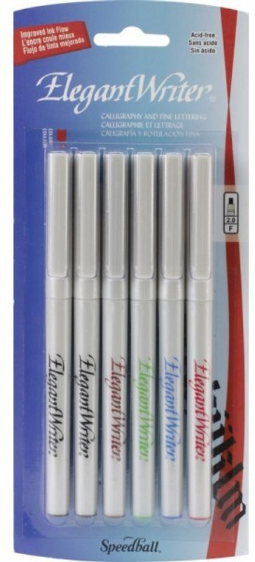 The Craft Shop Elegant Writer Calligraphy Markers Fine Point Nib Sketch Pen(Multicolor)