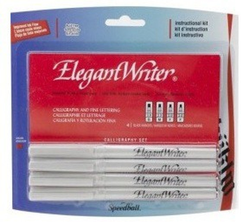 The Craft Shop Calligraphy Elegant Writer Fine, Medium and Broad Nib Sketch Pen(Black)